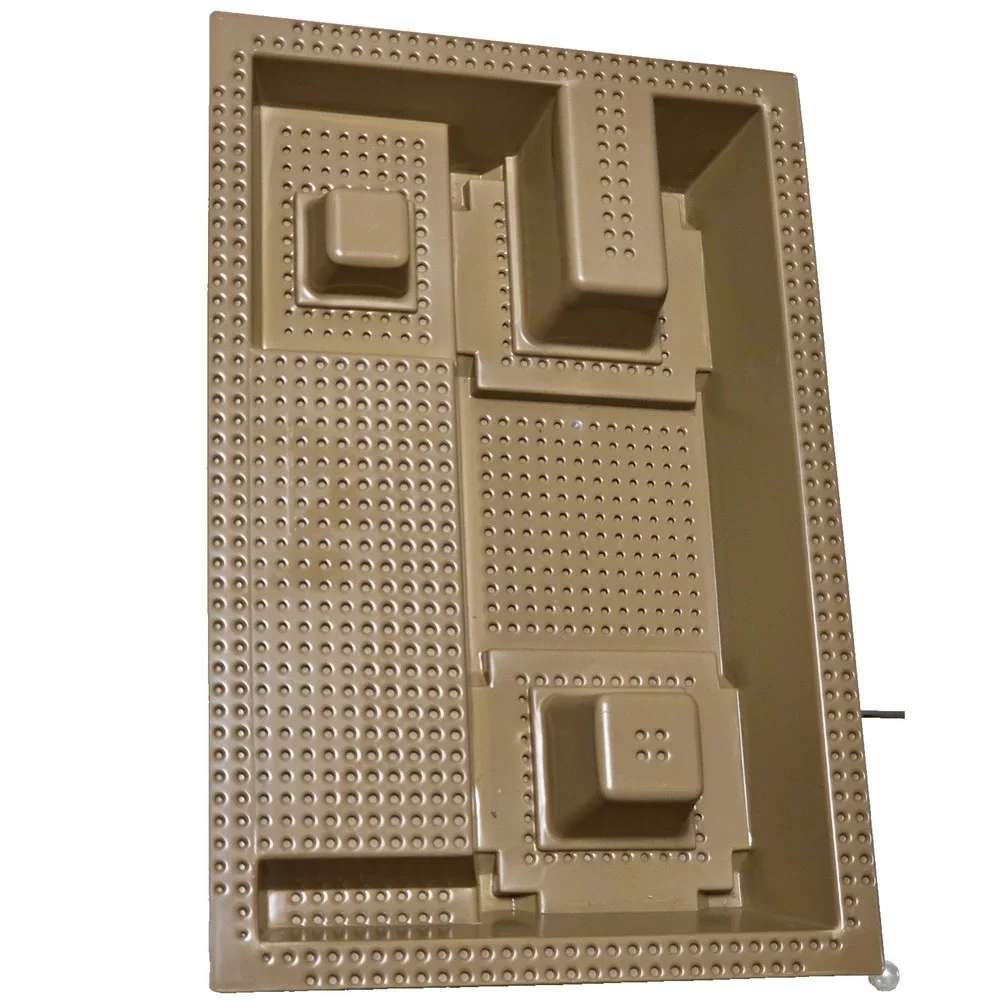 LEGO Dark Tan Raised Baseplate 32x48x6 (dots) with Level Front 7327 7627